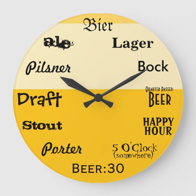 Grande Horloge Ronde Beer O'Clock (Recto)
