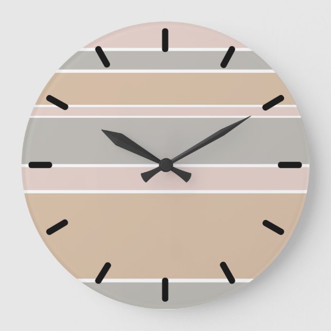 Grande Horloge Ronde Beige stripes (Recto)