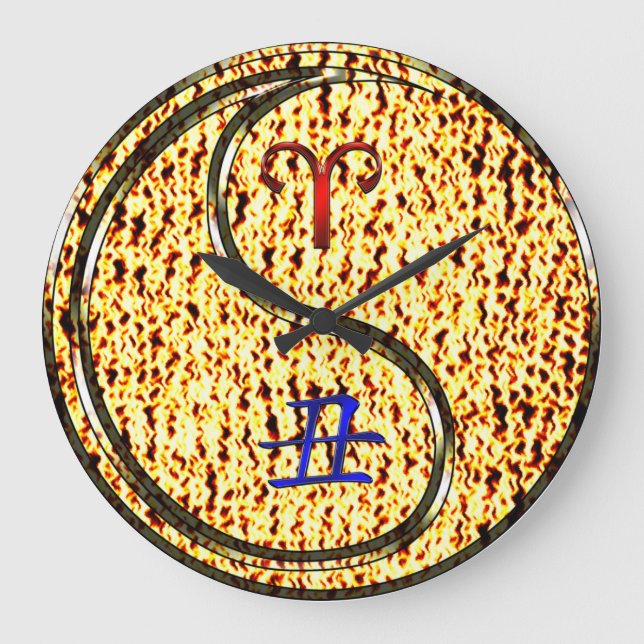 Grande Horloge Ronde Bélier & Boeuf de Feu (Recto)