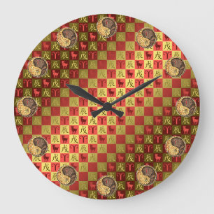 Grande Horloge Ronde Bélier & Dragon de Terre