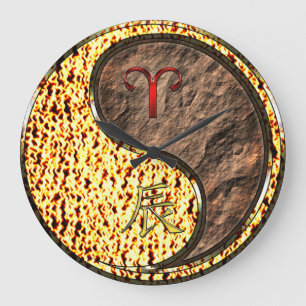 Grande Horloge Ronde Bélier & Dragon de Terre