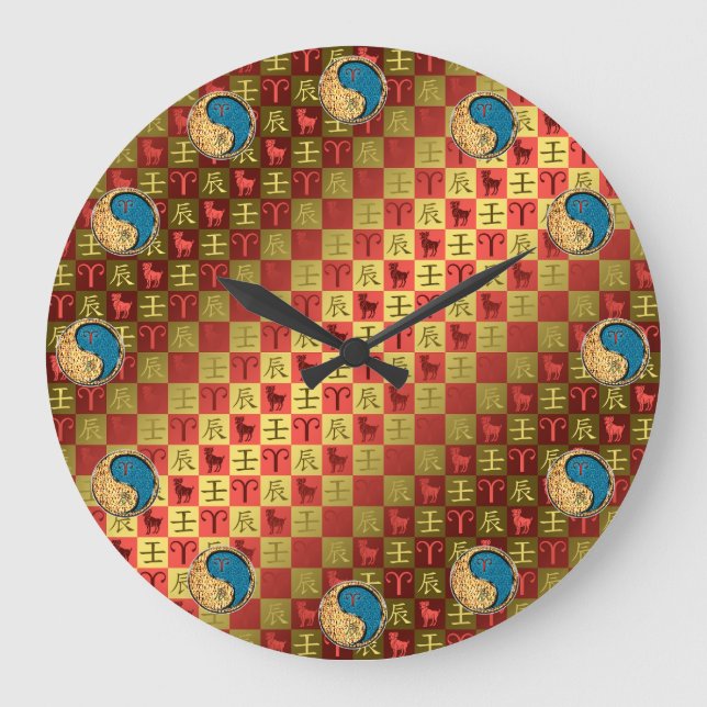 Grande Horloge Ronde Bélier & Dragon d'eau (Recto)