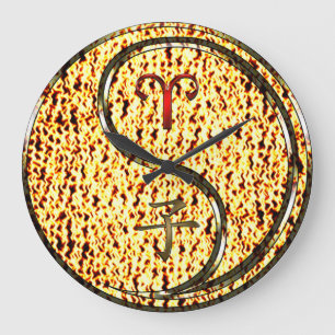 Grande Horloge Ronde Bélier & Rat de feu