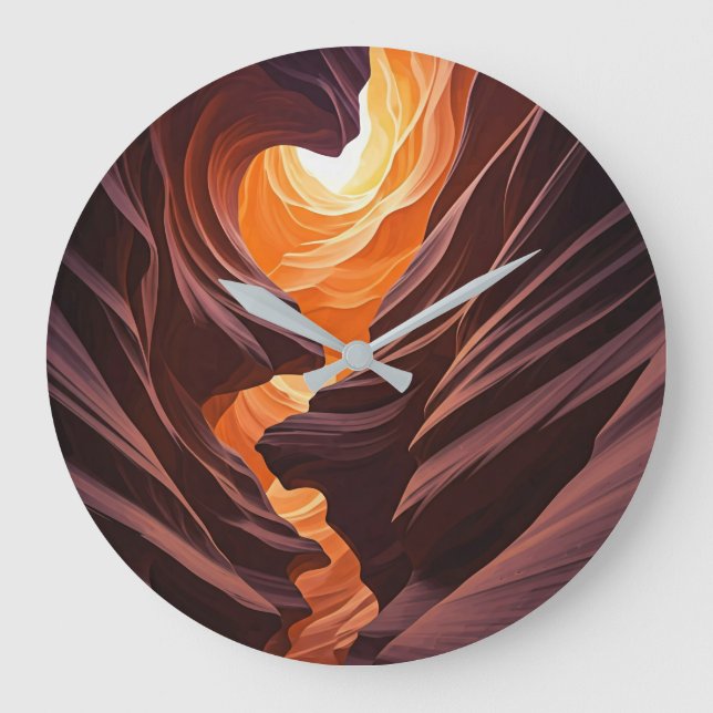 Grande Horloge Ronde Belle Antelope Canyon Nation Navajo (Recto)