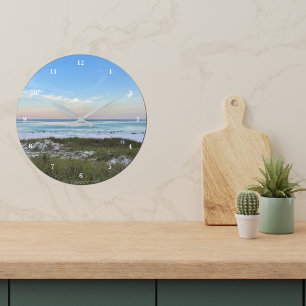 Grande Horloge Ronde Belle Beach House Sunset Photographie