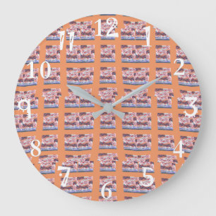 Grande Horloge Ronde Belle belle belle agréable coeur sentimental