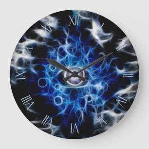 Grande Horloge Ronde Belle conception oculaire