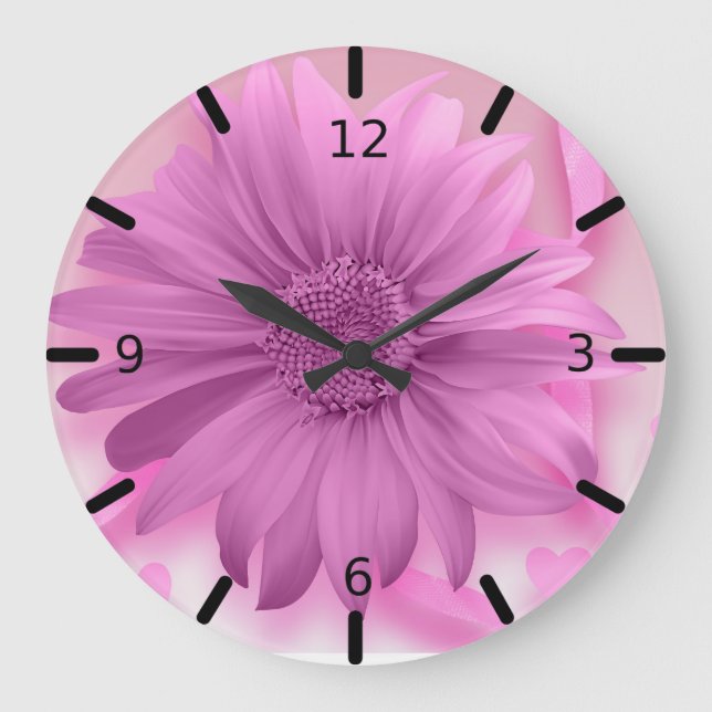 Grande Horloge Ronde Belle Fleur - (Recto)