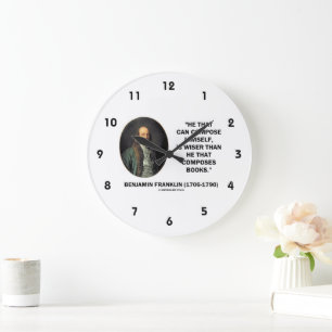Grande Horloge Ronde Benjamin Franklin se compose des livres plus sages