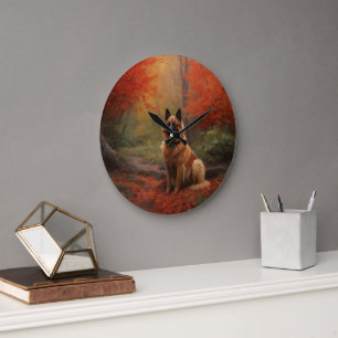 Grande Horloge Ronde Berger belge en automne Leaves automne Inspire