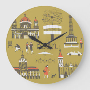 Grande Horloge Ronde Berlin, Illustration Monumentale.