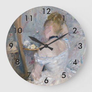 Grande Horloge Ronde Berthe Morisot - Femme à sa Toilette
