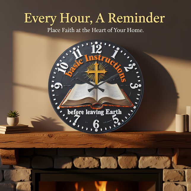 Grande Horloge Ronde Bible de Jésus Instructions de Base (Créateur téléchargé)