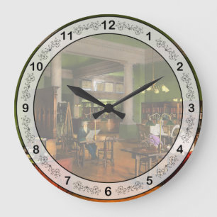 Grande Horloge Ronde Bibliothèque - Lecture des adultes 1900