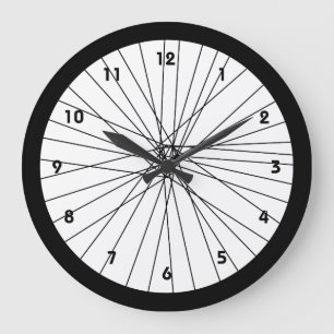Grande Horloge Ronde Bicycle wheel clock with numbers