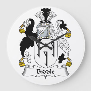 Grande Horloge Ronde Biddle Family Crest