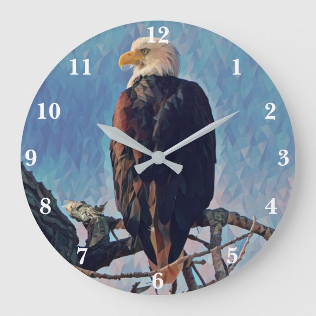 Grande Horloge Ronde Bientôt Eagle Clock (Recto)