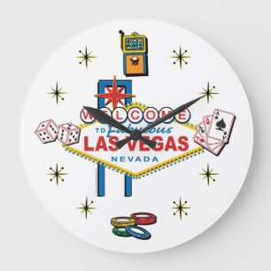 Grande Horloge Ronde Bienvenue à Fabulous Las Vegas