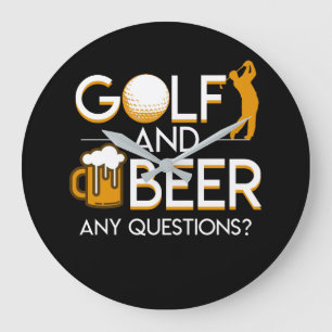 Grande Horloge Ronde Bière de golf tout dire de bière de golf de