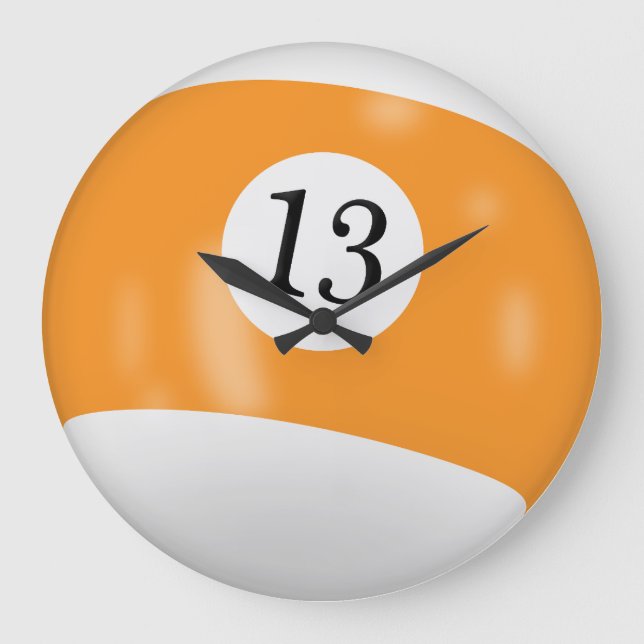 Grande Horloge Ronde Billard Numéro 13 (Recto)