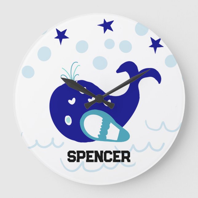 GRANDE HORLOGE RONDE BILLY LA BALEINE (Recto)