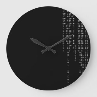 Grande Horloge Ronde Binary en cascade