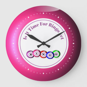 Grande Horloge Ronde Bingo Ball Thème amusant
