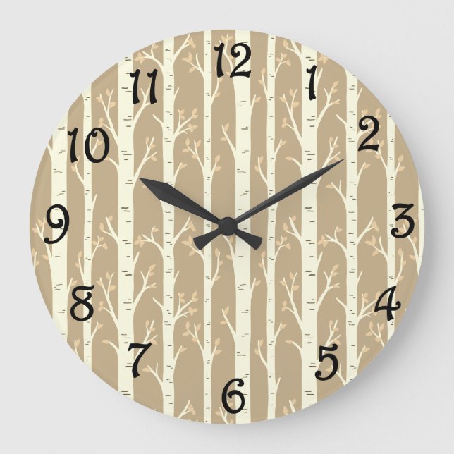 Grande Horloge Ronde Birch Trees (Recto)