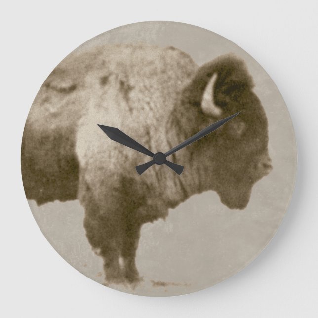 Grande Horloge Ronde Bison américain (Recto)