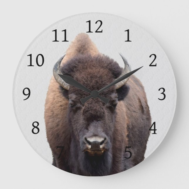 Grande Horloge Ronde Bison Buffalo Photo 135 (Recto)