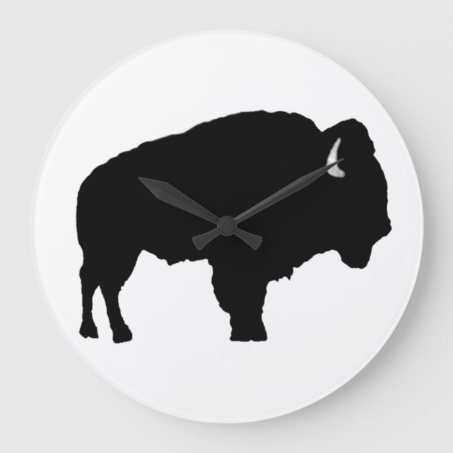 Grande Horloge Ronde Bison d'Amérique (Recto)