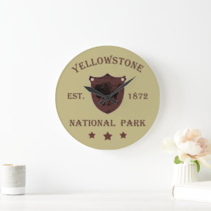 Grande Horloge Ronde Bison Parc national de Yellowstone