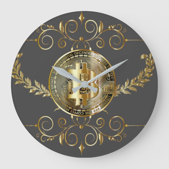 Grande Horloge Ronde Bitcoin Gold Coin (Recto)