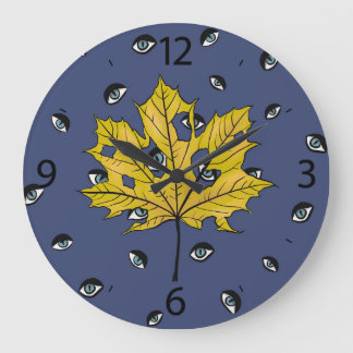 Grande Horloge Ronde Bizarre Déplaisant d'Halloween