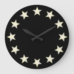 Grande Horloge Ronde Black Background