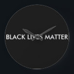 Grande Horloge Ronde Black Lives Matter Clock, BLM<br><div class="desc">Black Lives Matter Clock. Be inspiring,  be positive,  be supportive!</div>