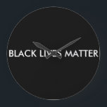 Grande Horloge Ronde Black Lives Matter Clock, BLM<br><div class="desc">Black Lives Matter Clock. Be inspiring,  be positive,  be supportive!</div>