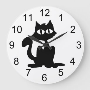 Grande Horloge Ronde Black Silhouette