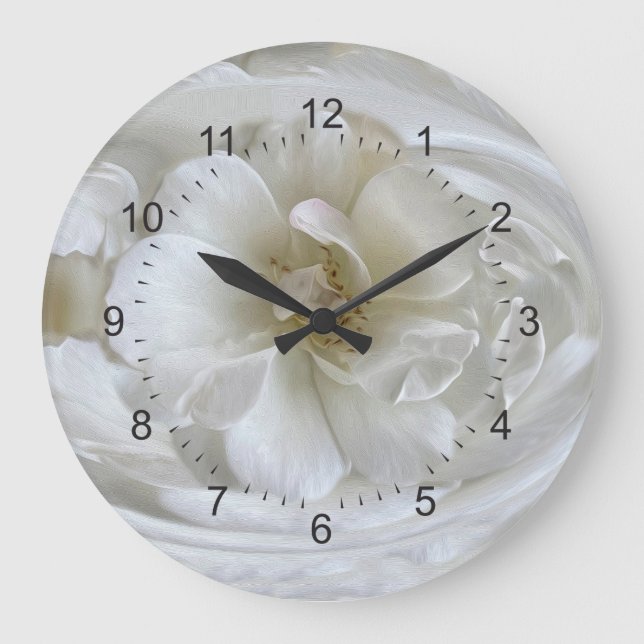Grande Horloge Ronde Blanc ivoire (Recto)