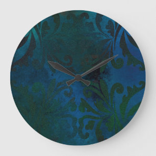 Grande Horloge Ronde bleu