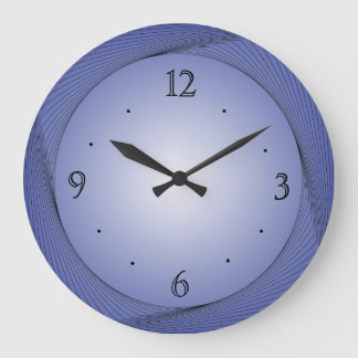 Grande Horloge Ronde Bleu avec Centre bleu clair> Horaires de cuisine