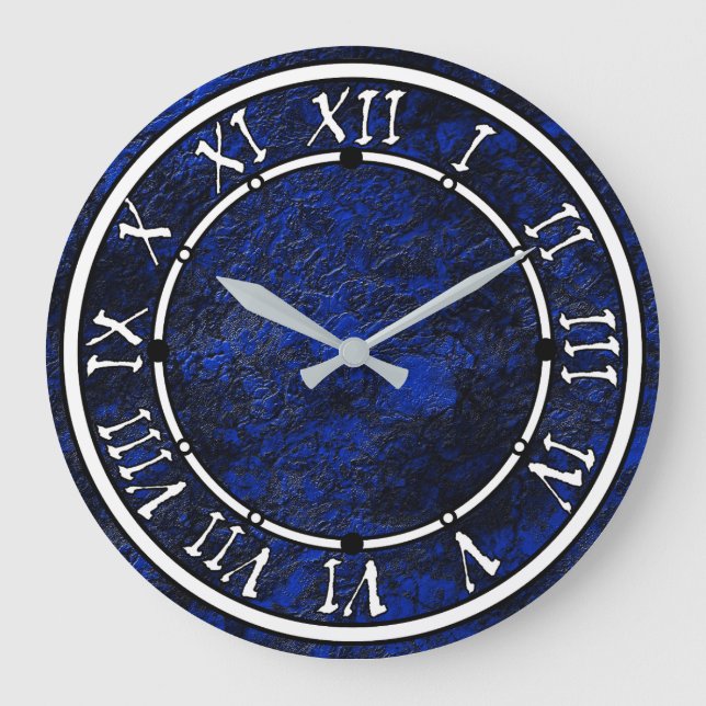 Grande Horloge Ronde Bleu cobalt (Recto)