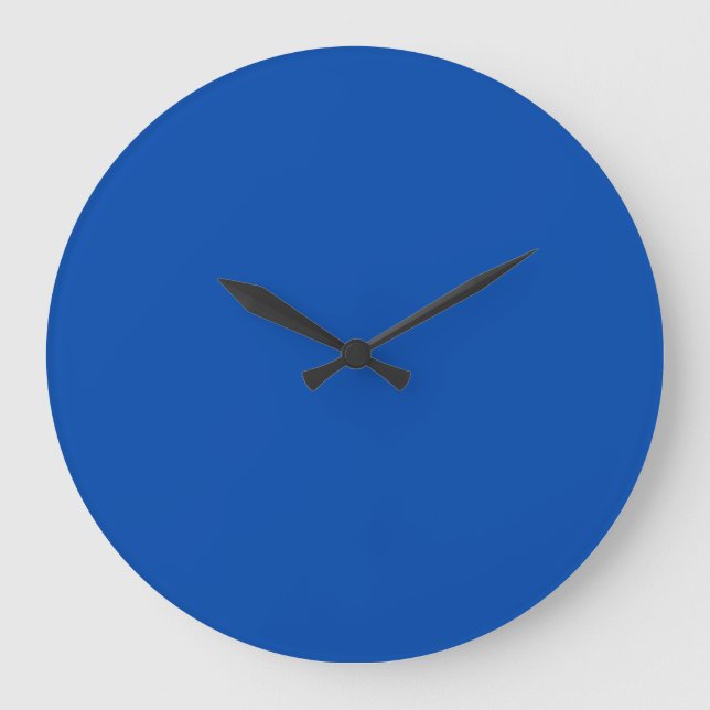 Grande Horloge Ronde Bleu Cobalt Uni (Recto)