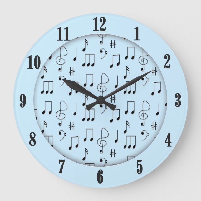 Grande Horloge Ronde Bleu juste noté (Recto)