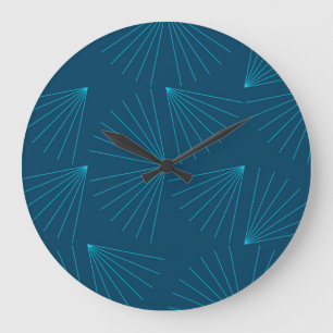 Grande Horloge Ronde Bleu, moderne, simple concept de célébration de la