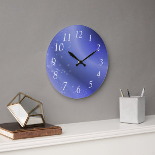 Grande Horloge Ronde Bleu pervenche