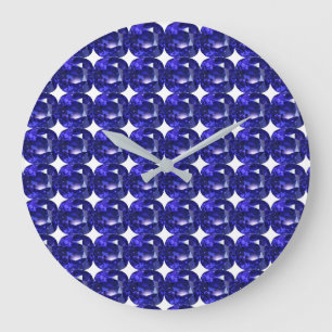 Grande Horloge Ronde Bleu profond