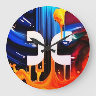 Grande Horloge Ronde blockchain bitcoin portefeuille trading Wall Horlo