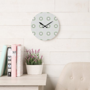 Grande Horloge Ronde Bloom serène vert
