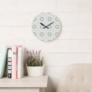 Grande Horloge Ronde Bloom serène vert